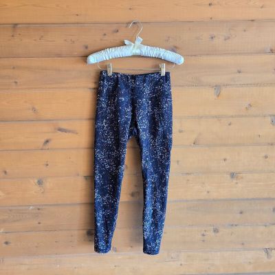 Sweaty Betty Power 7/8 Workout Legging XS 0-2 Black Confetti Print Bottom Pant